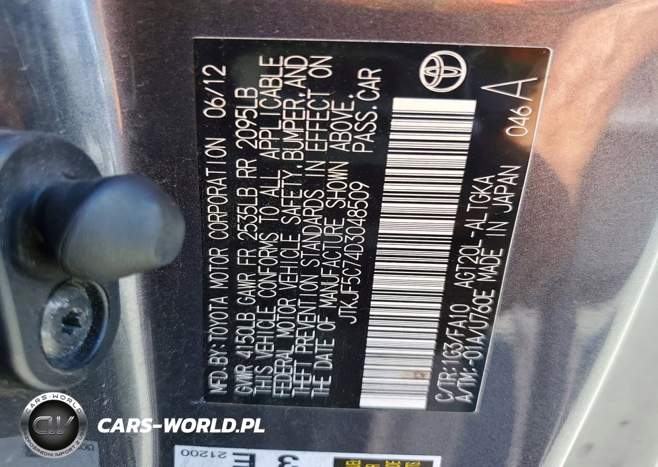 2013 Scion Tc Base VIN:JTKJF5C74D3048509 - 13