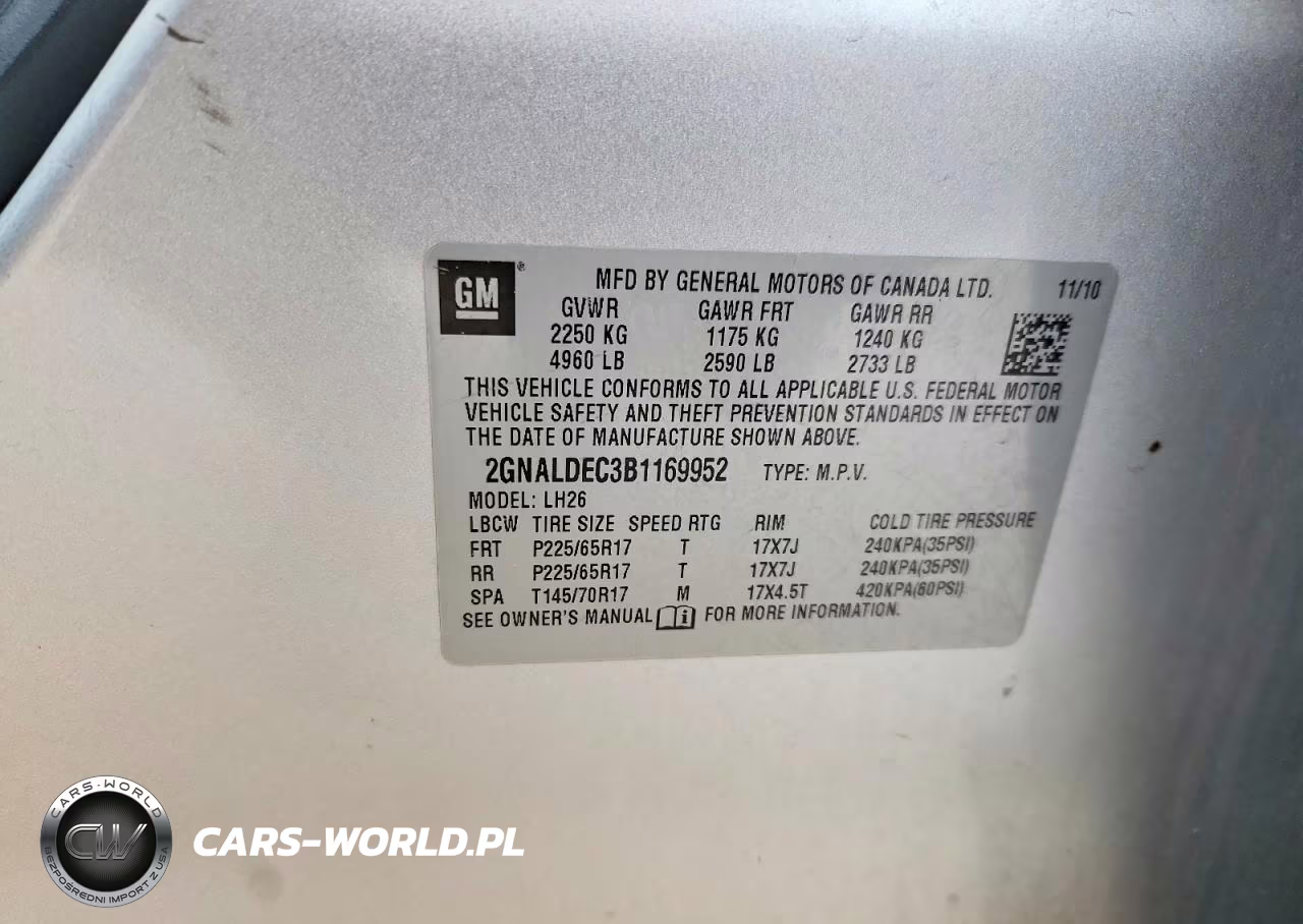 2011 Chevrolet Equinox Lt VIN:2GNALDEC3B1169952 - 13