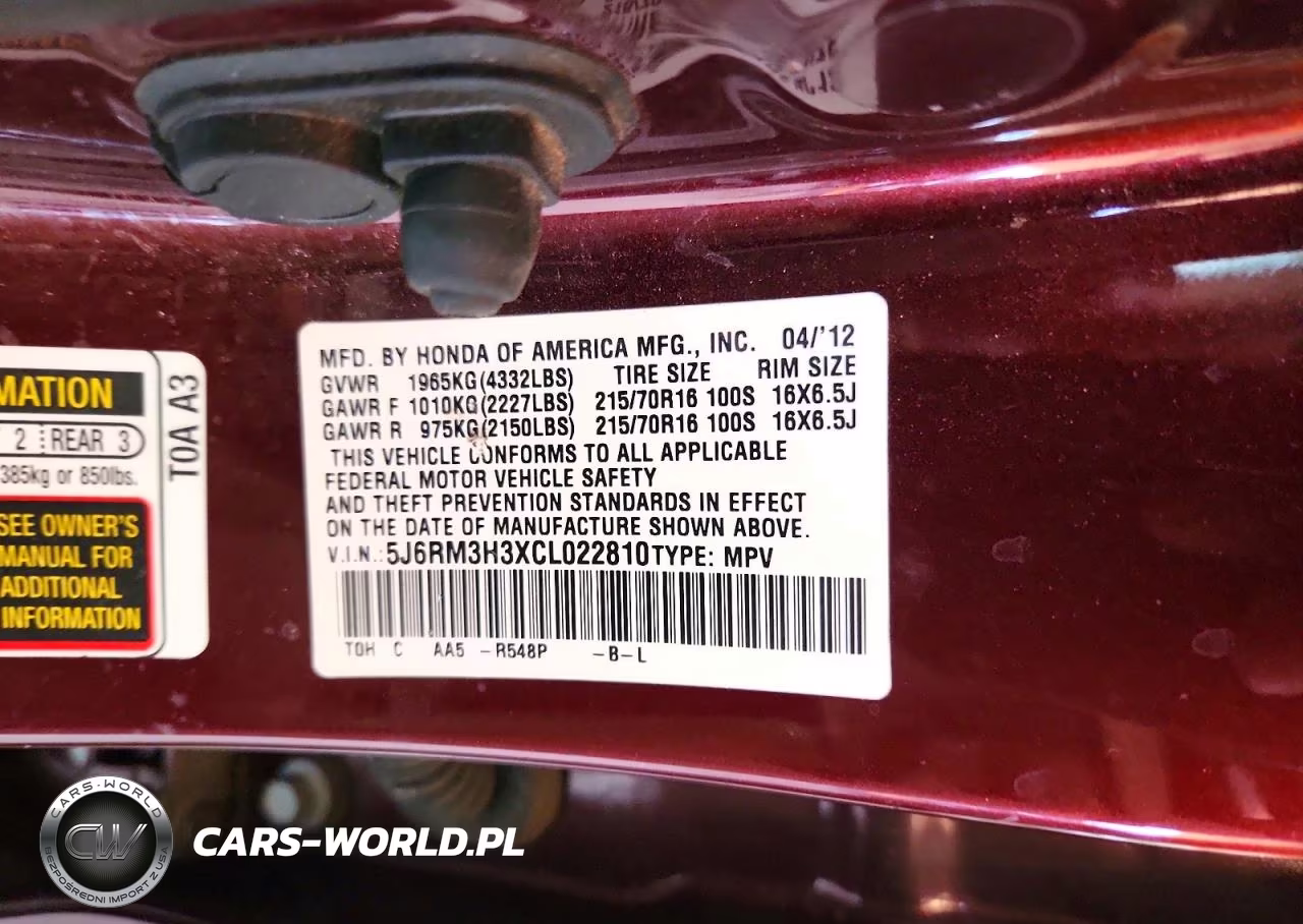 2012 Honda Cr-V Lx VIN:5J6RM3H3XCL022810 - 13