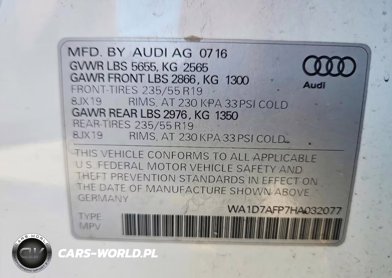 2017 Audi Q5 Premium Plus S-Line VIN:WA1D7AFP7HA032077 - 14