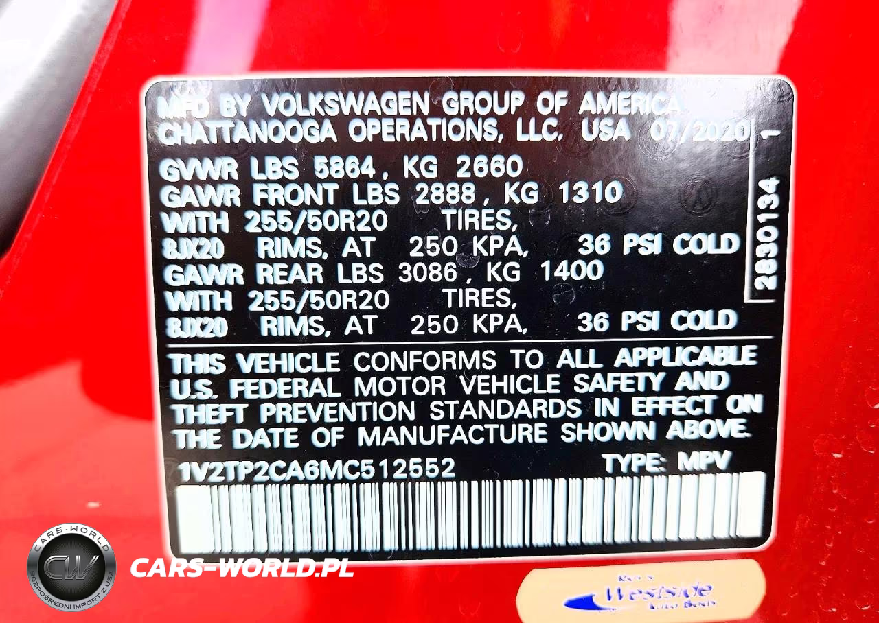 2021 Volkswagen Atlas Sel Premium VIN:1V2TP2CA6MC512552 - 14
