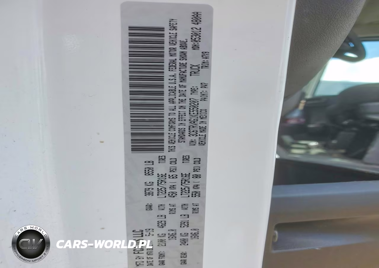 2019 Ram Promaster 1500 1500 Standard VIN:3C6TRVAG1KE550207 - 13
