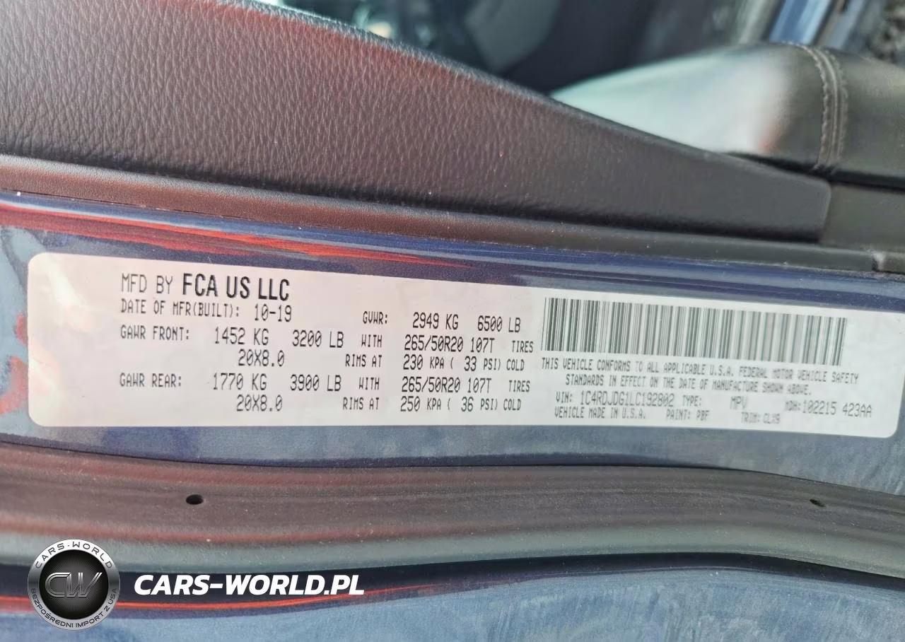 2020 Dodge Durango Gt VIN:1C4RDJDG1LC192802 - 13