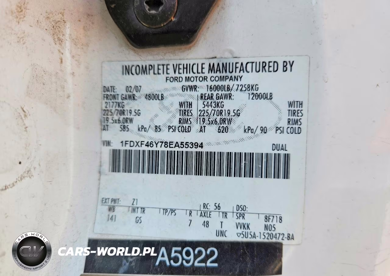 2008 Ford F450 Super Duty VIN:1FDXF46Y78EA55394 - 12