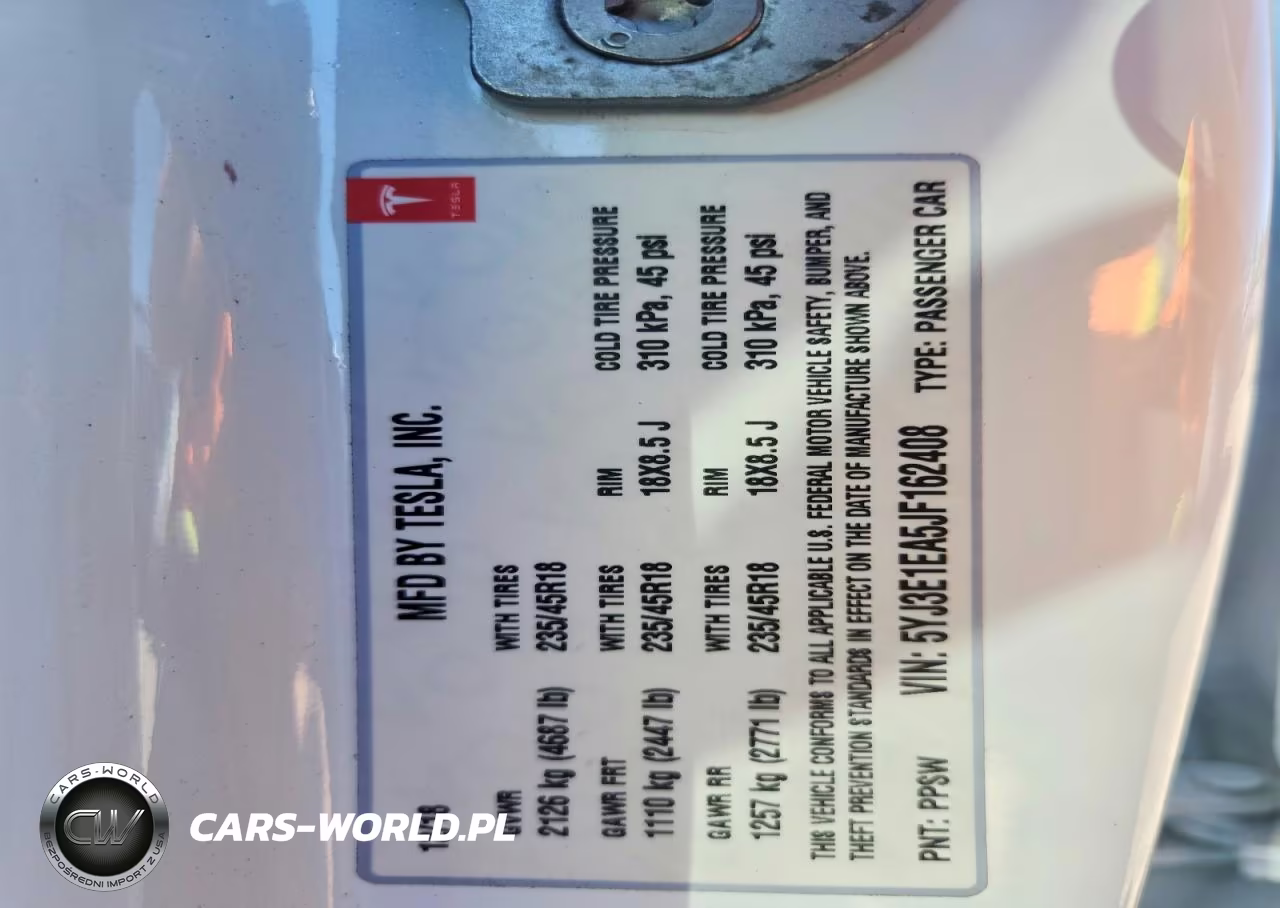 2018 Tesla Model 3 VIN:5YJ3E1EA5JF162408 - 12