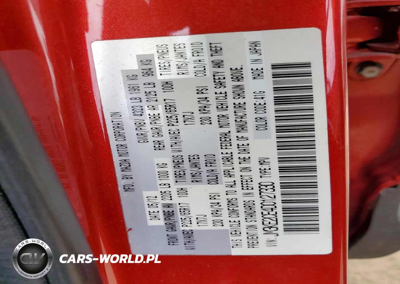 2013 Mazda Cx-5 Touring VIN:JM3KE2CE4D0127330 - 12