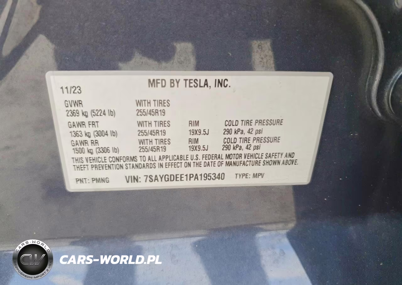 2023 Tesla Model Y VIN:7SAYGDEE1PA195340 - 12