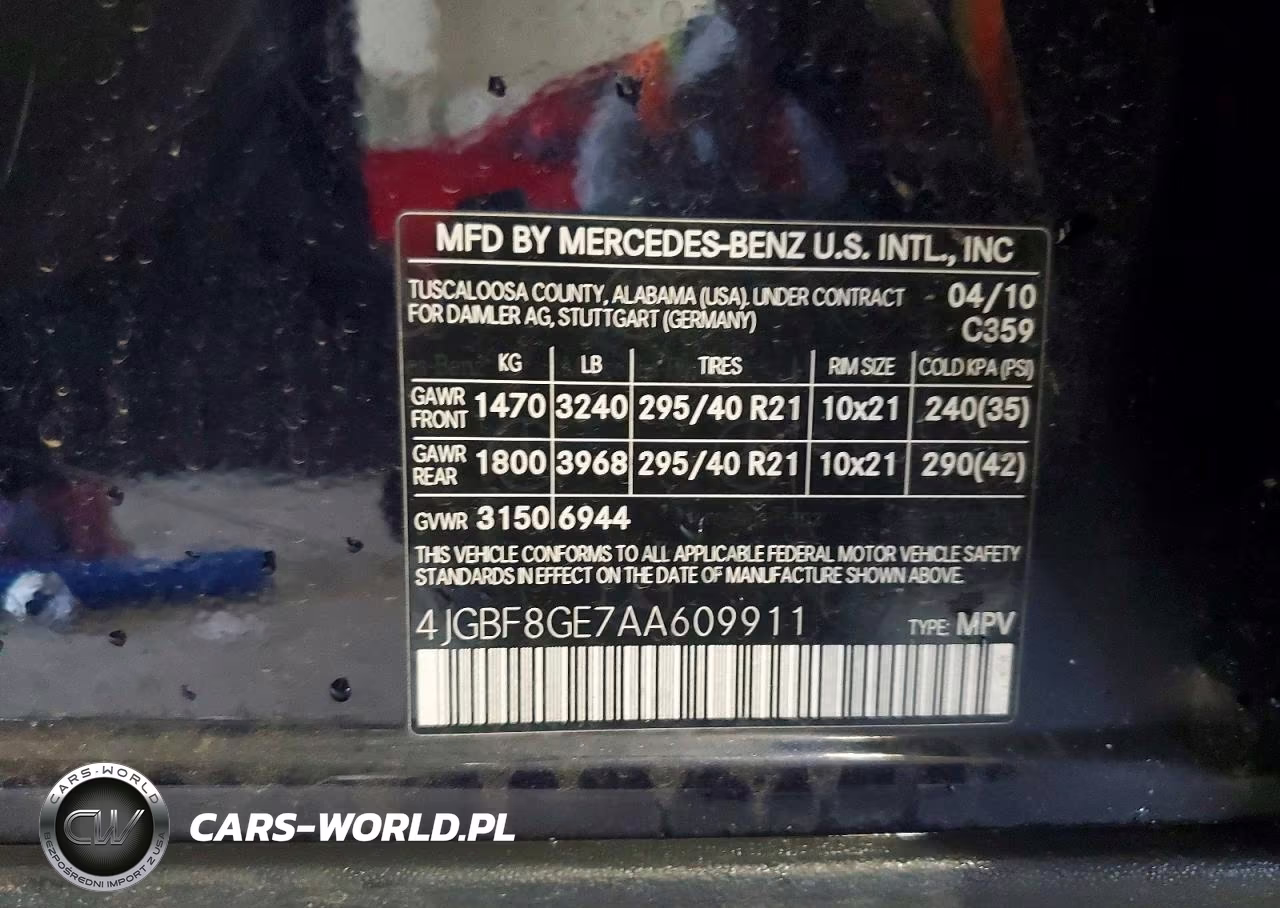 2010 Mercedes-Benz Gl 550 4Matic VIN:4JGBF8GE7AA609911 - 14