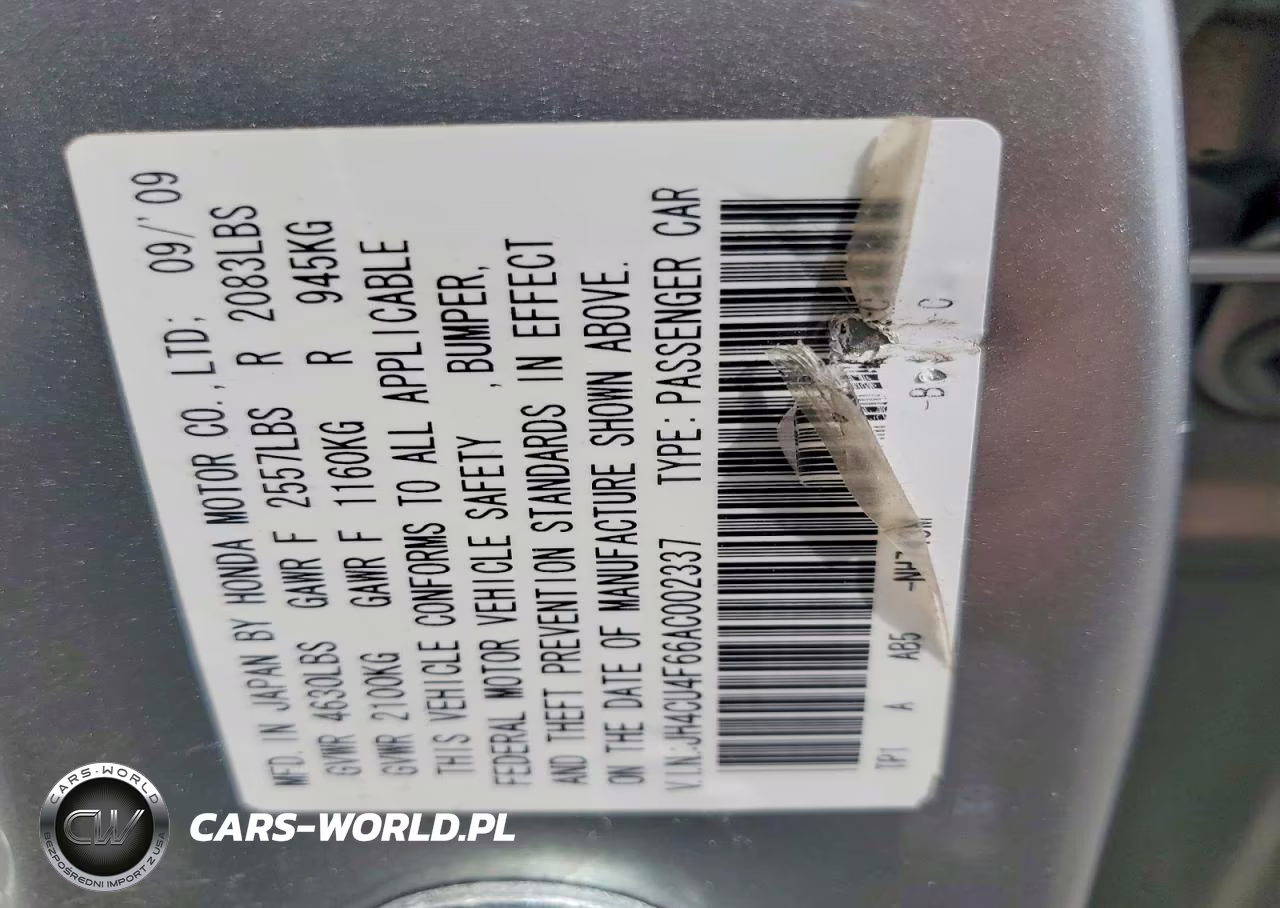 2010 Acura Tsx VIN:JH4CU4F66AC002337 - 12