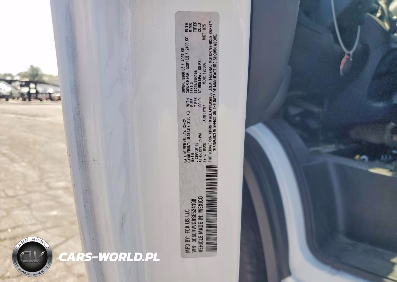 2025 Ram Promaster 2500 2500 Standard VIN:3C6LRVVG9SE524108 - 13