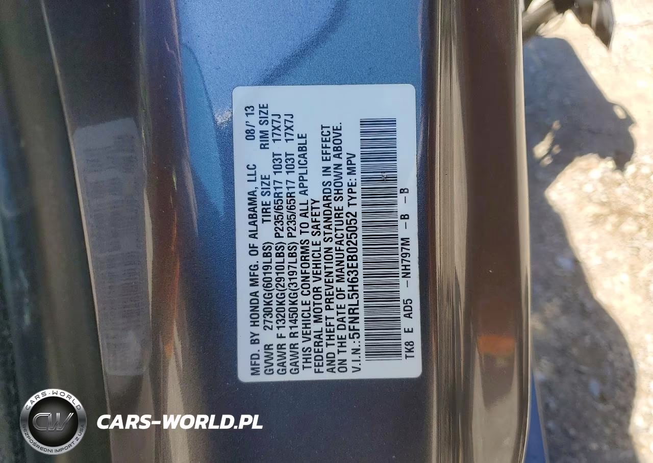 2014 Honda Odyssey Exl VIN:5FNRL5H63EB025052 - 13