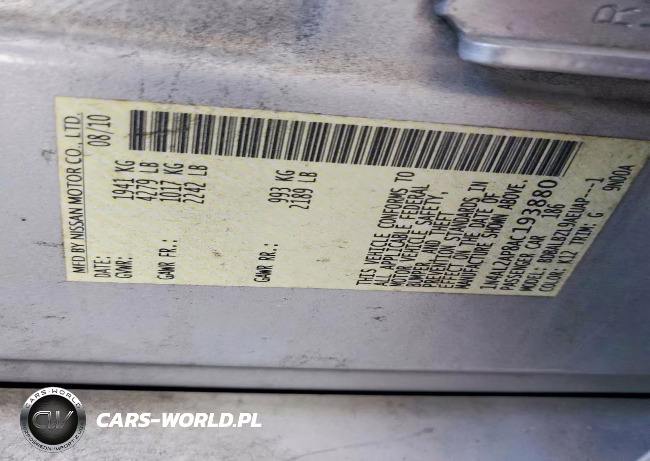 2010 Nissan Altima 2.5 VIN:1N4AL2AP8AC193880 - 12
