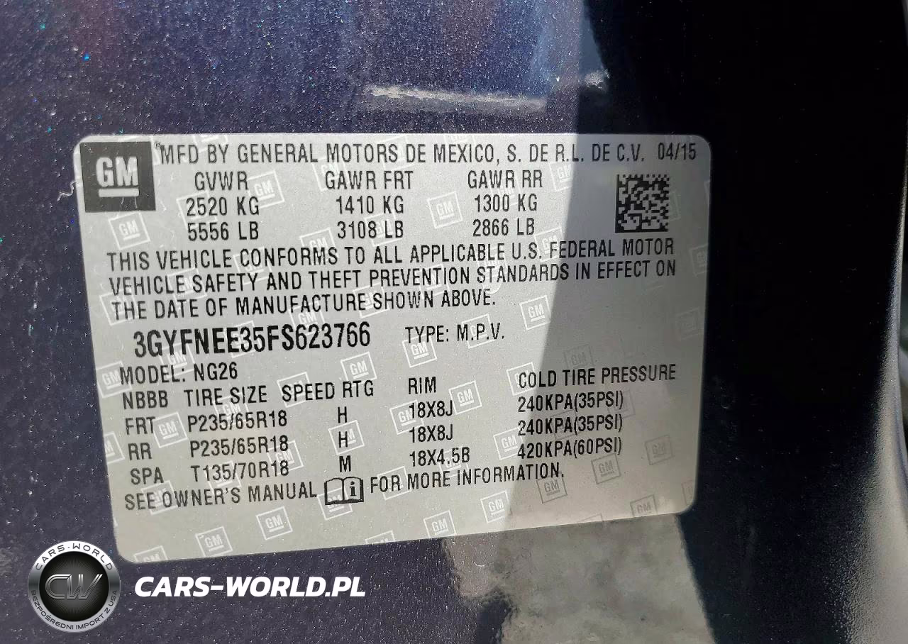 2015 Cadillac Srx Luxury Collection VIN:3GYFNEE35FS623766 - 13