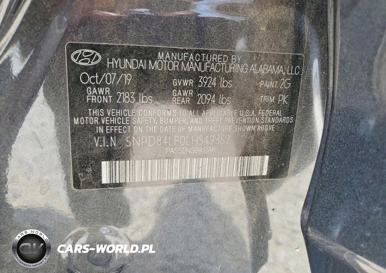 2020 Hyundai Elantra VIN:5NPD84LF0LH549352 - 12