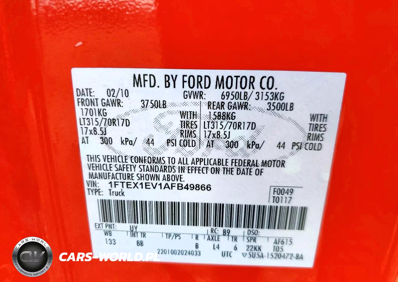 2010 Ford F150 Super Cab VIN:1FTEX1EV1AFB49866 - 12