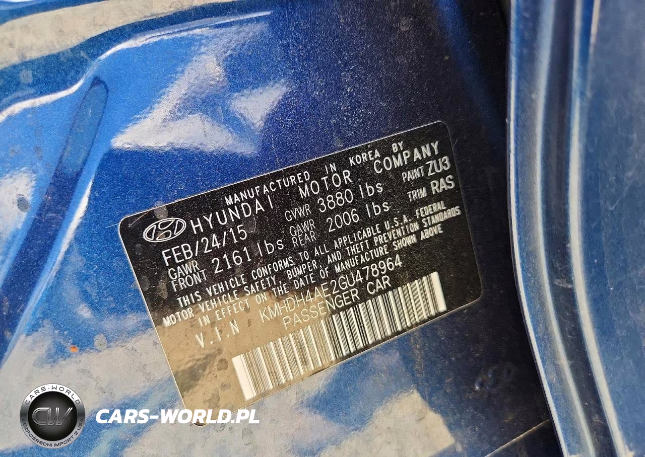 2016 Hyundai Elantra Se VIN:KMHDH4AE2GU478964 - 13