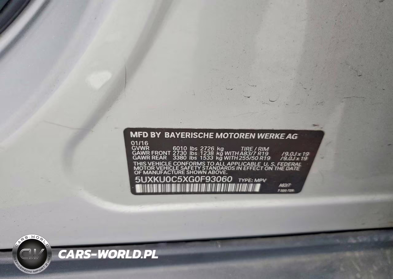 2016 BMW X6 Sdrive35I VIN:5UXKU0C5XG0F93060 - 13