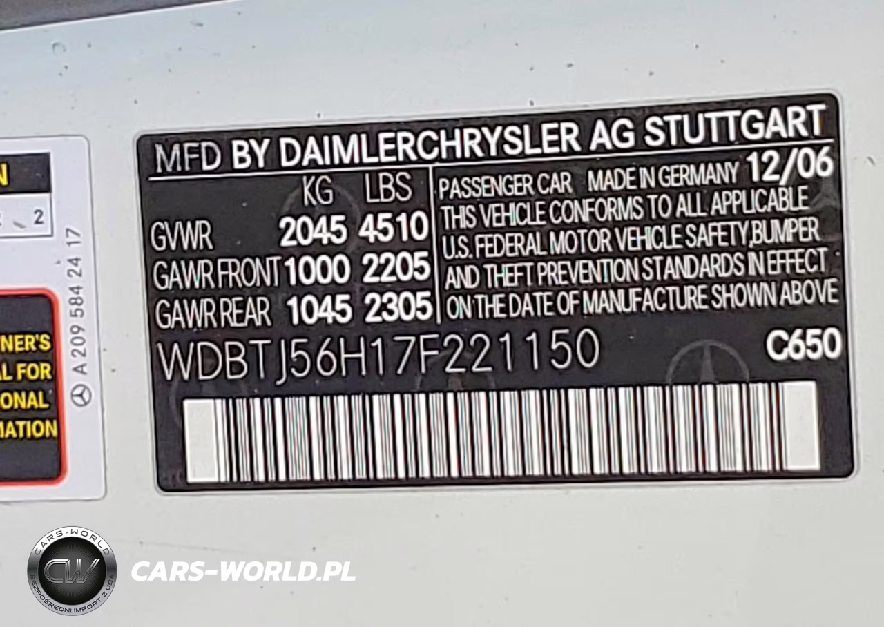 2007 Mercedes-Benz Clk 350 VIN:WDBTJ56H17F221150 - 12