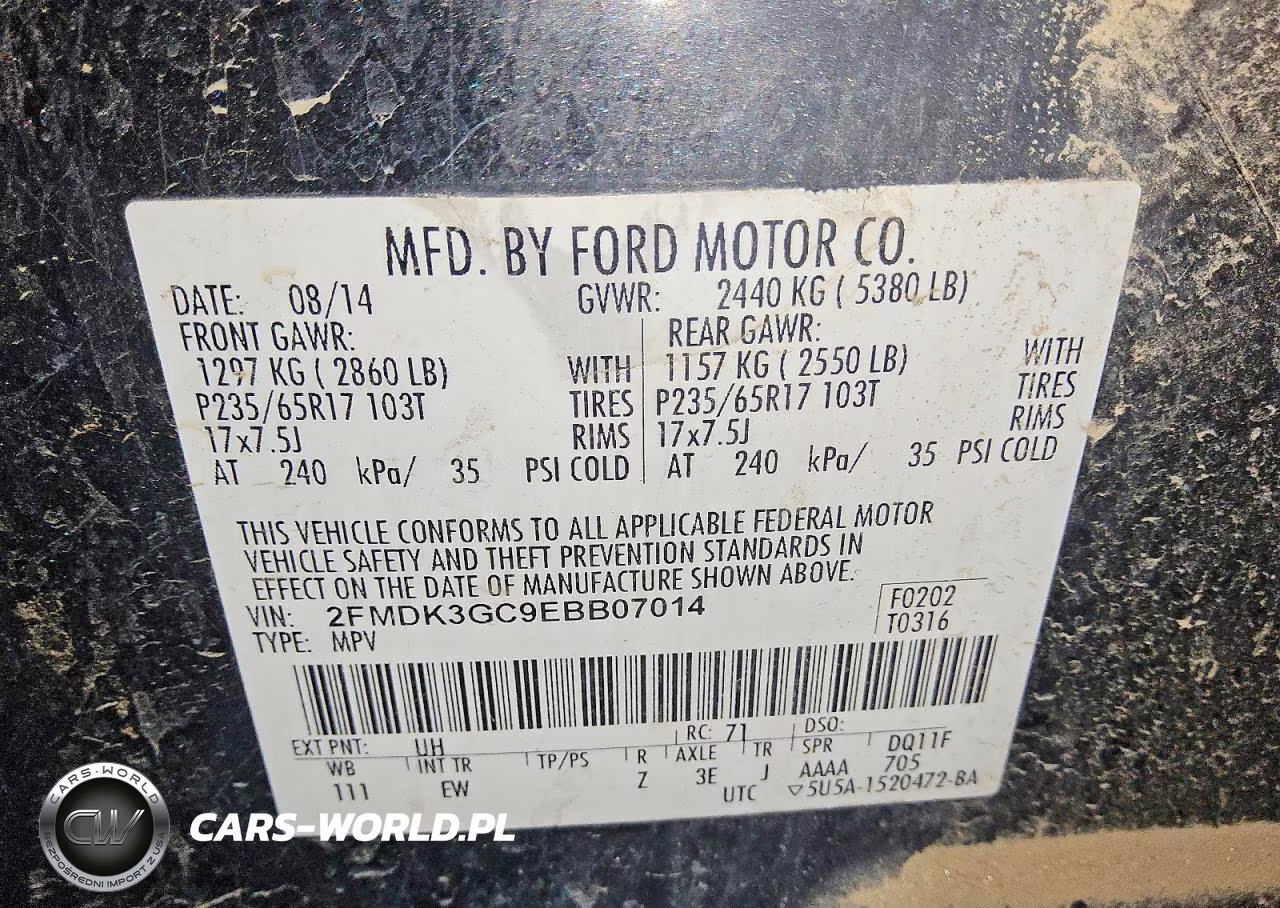 2014 Ford Edge Se VIN:2FMDK3GC9EBB07014 - 13