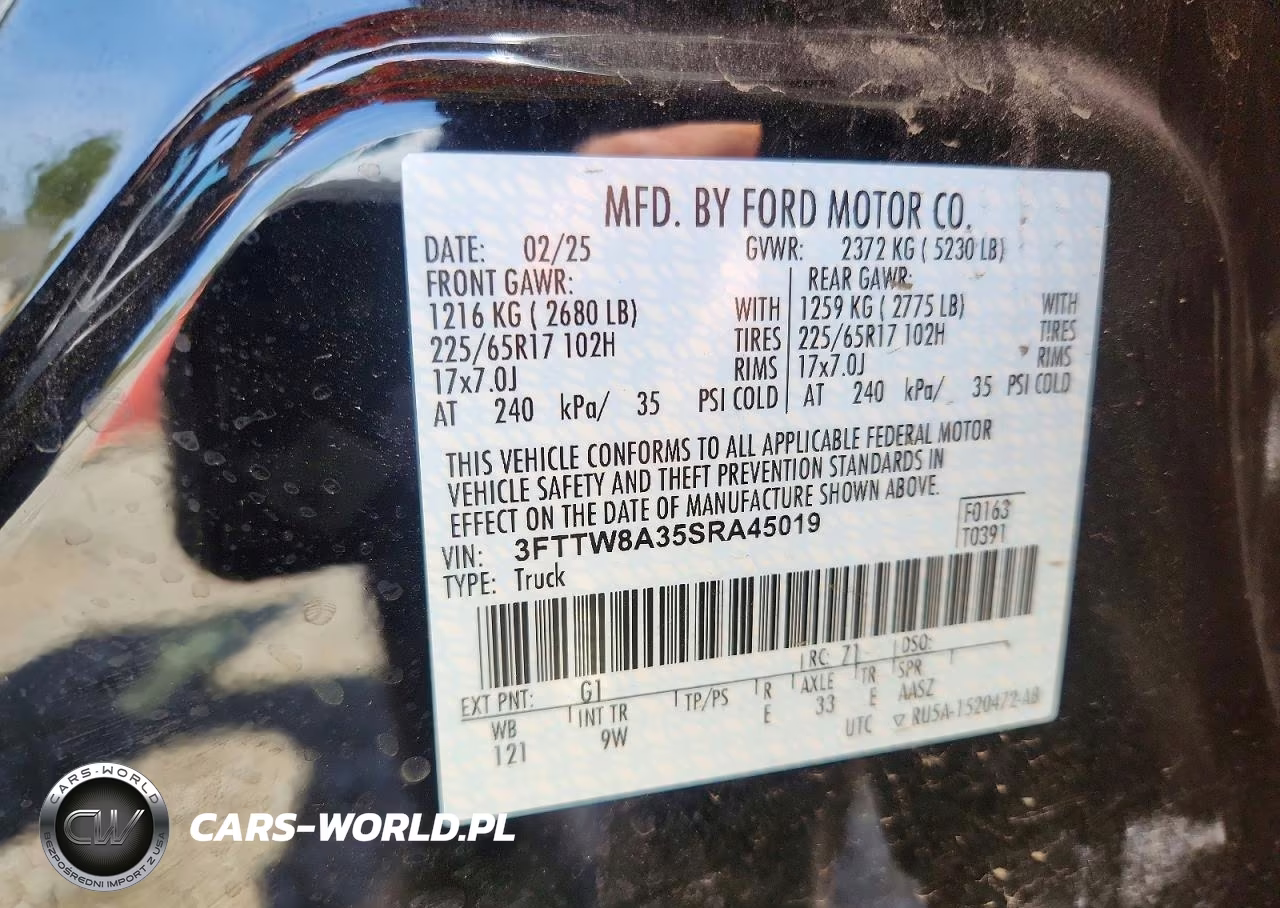 2025 Ford Maverick Xl VIN:3FTTW8A35SRA45019 - 12