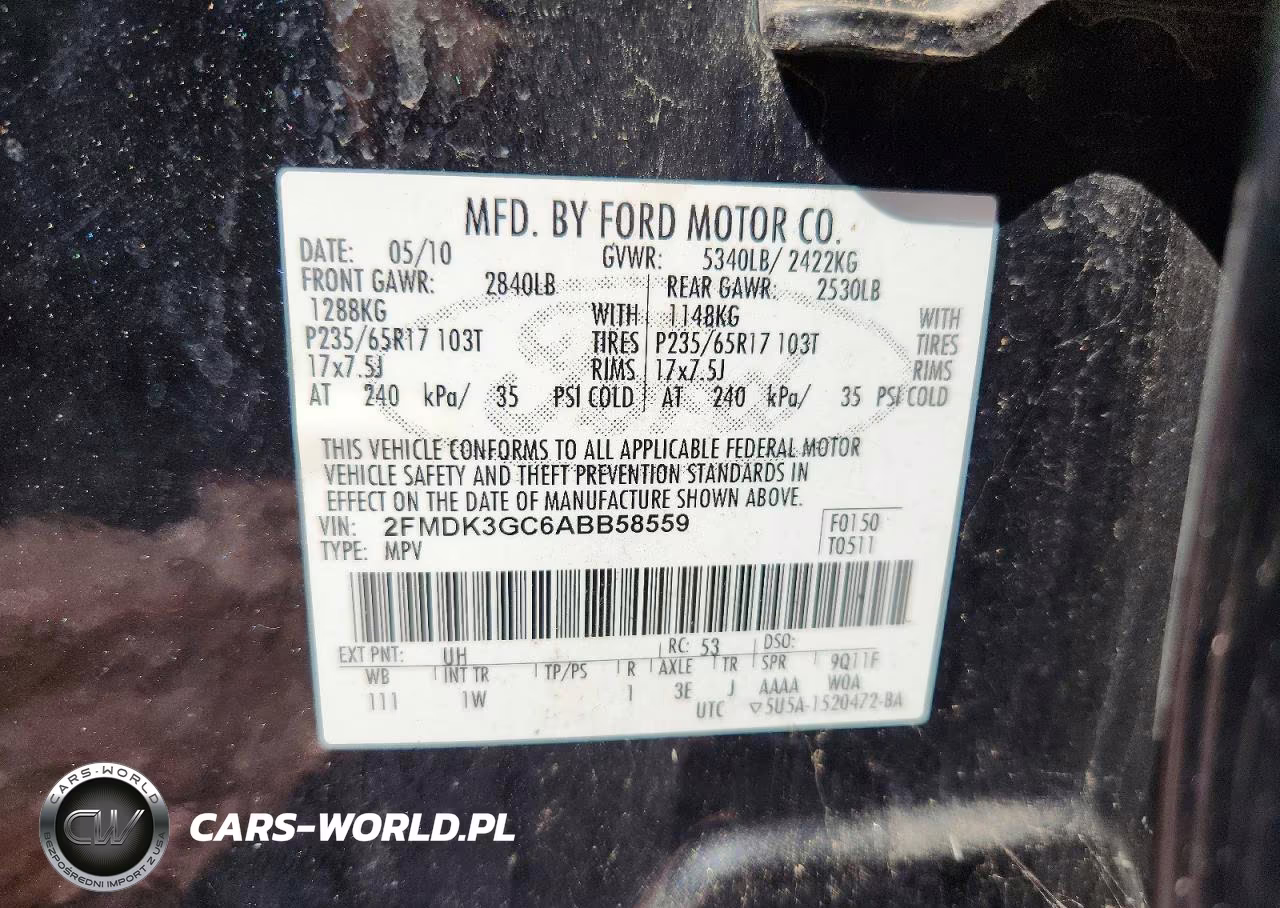 2010 Ford Edge Se VIN:2FMDK3GC6ABB58559 - 13