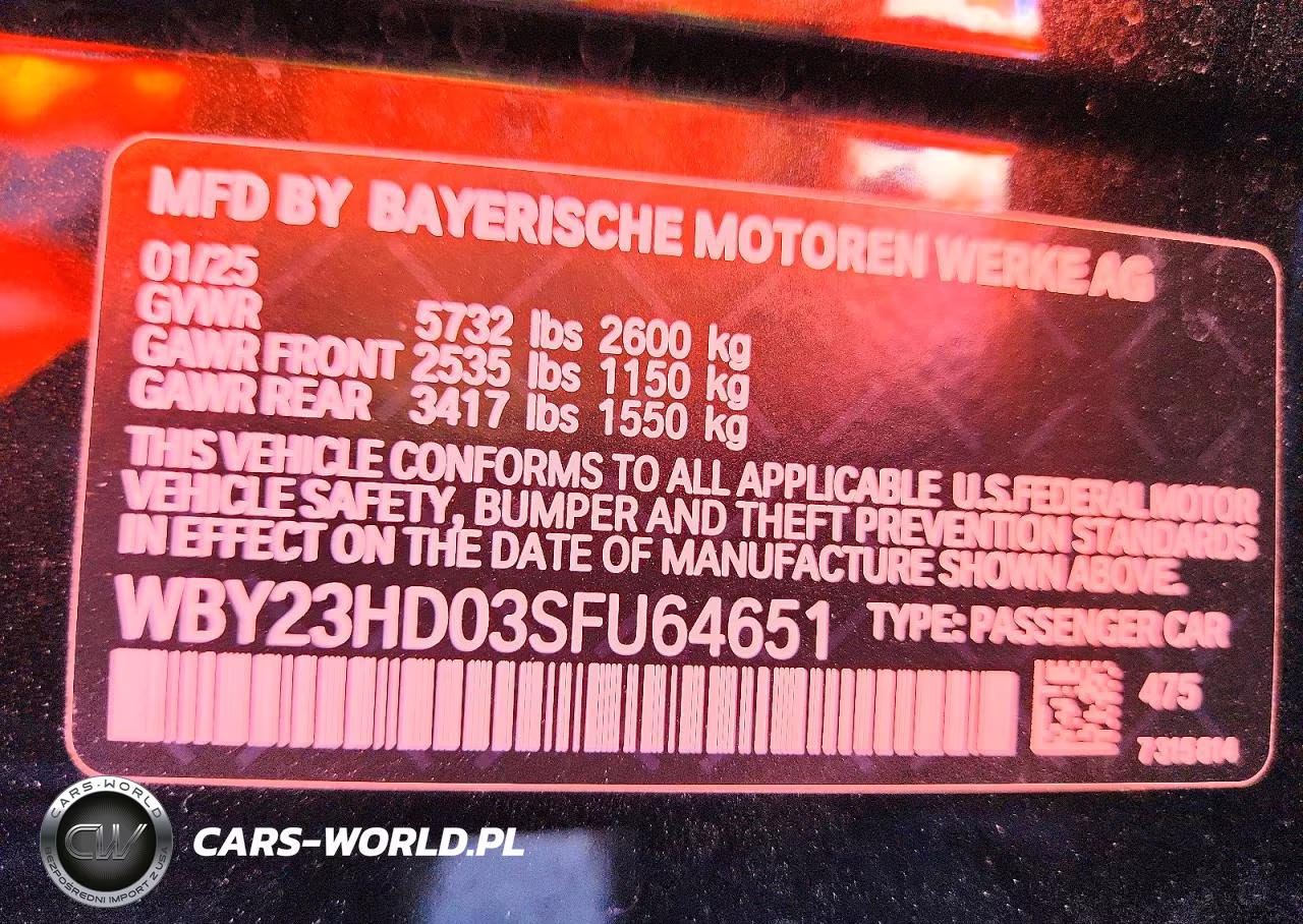 2025 BMW I4 Edrive 40 VIN:WBY23HD03SFU64651 - 13