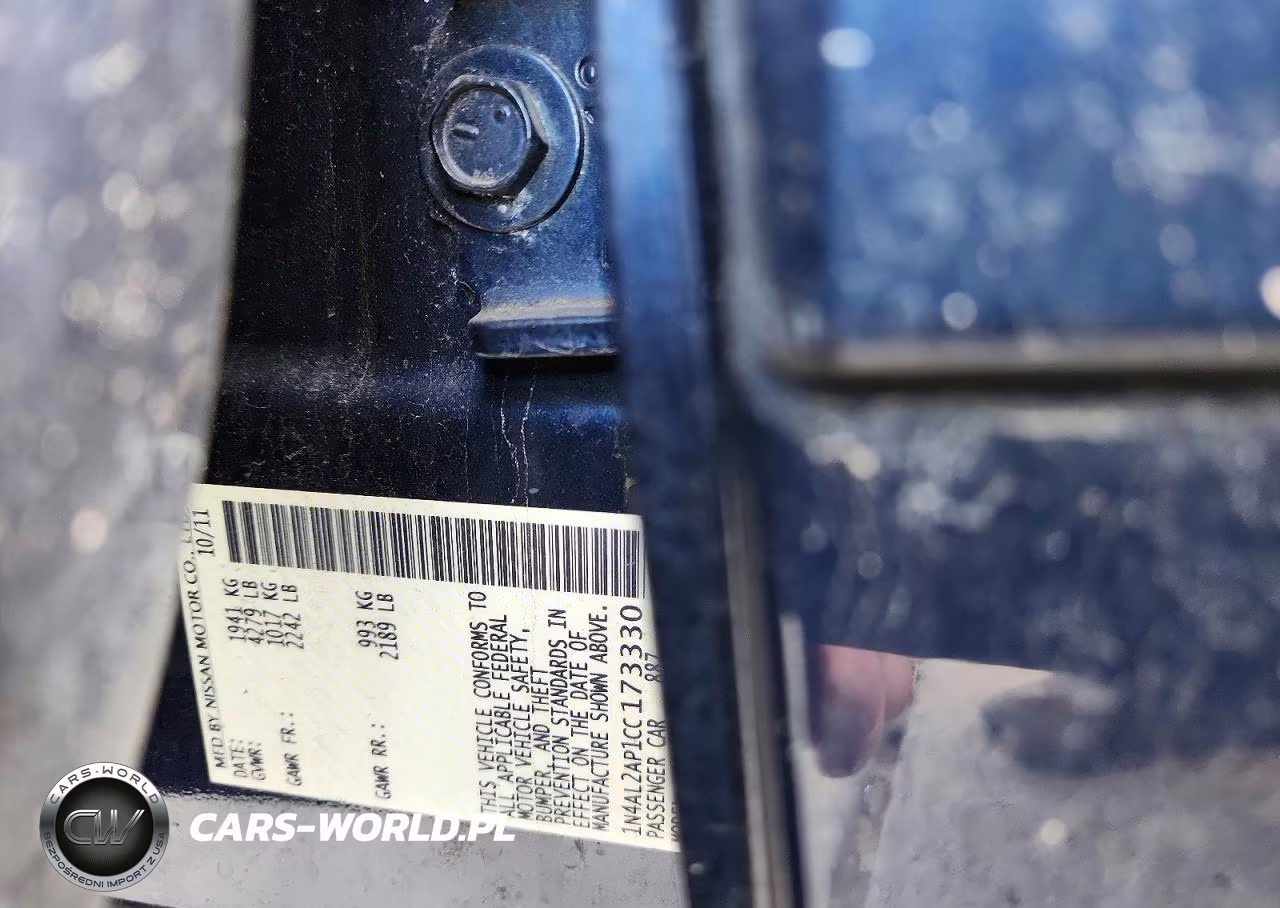 2012 Nissan Altima 2.5 VIN:1N4AL2AP1CC173330 - 12