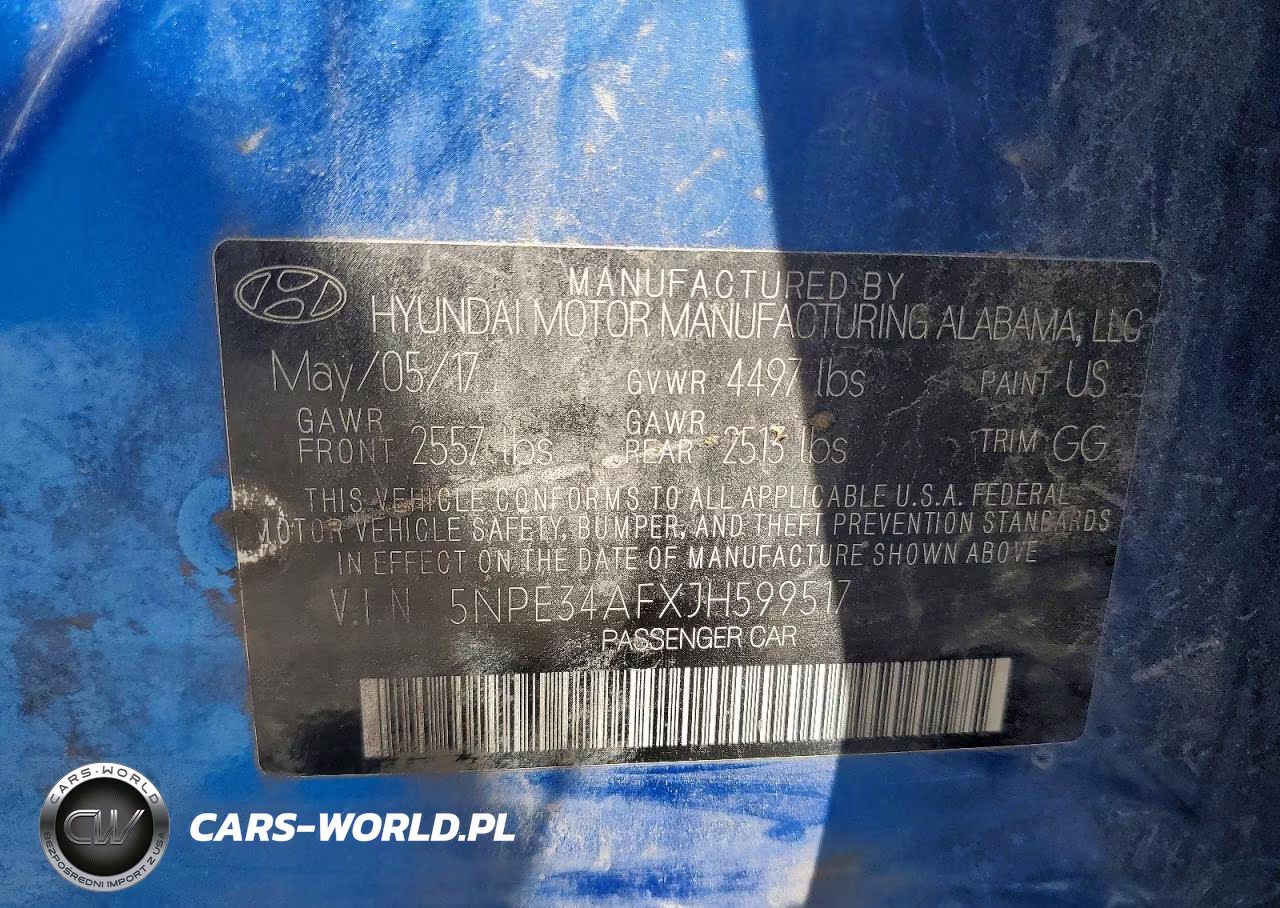 2018 Hyundai Sonata Sel VIN:5NPE34AFXJH599517 - 12
