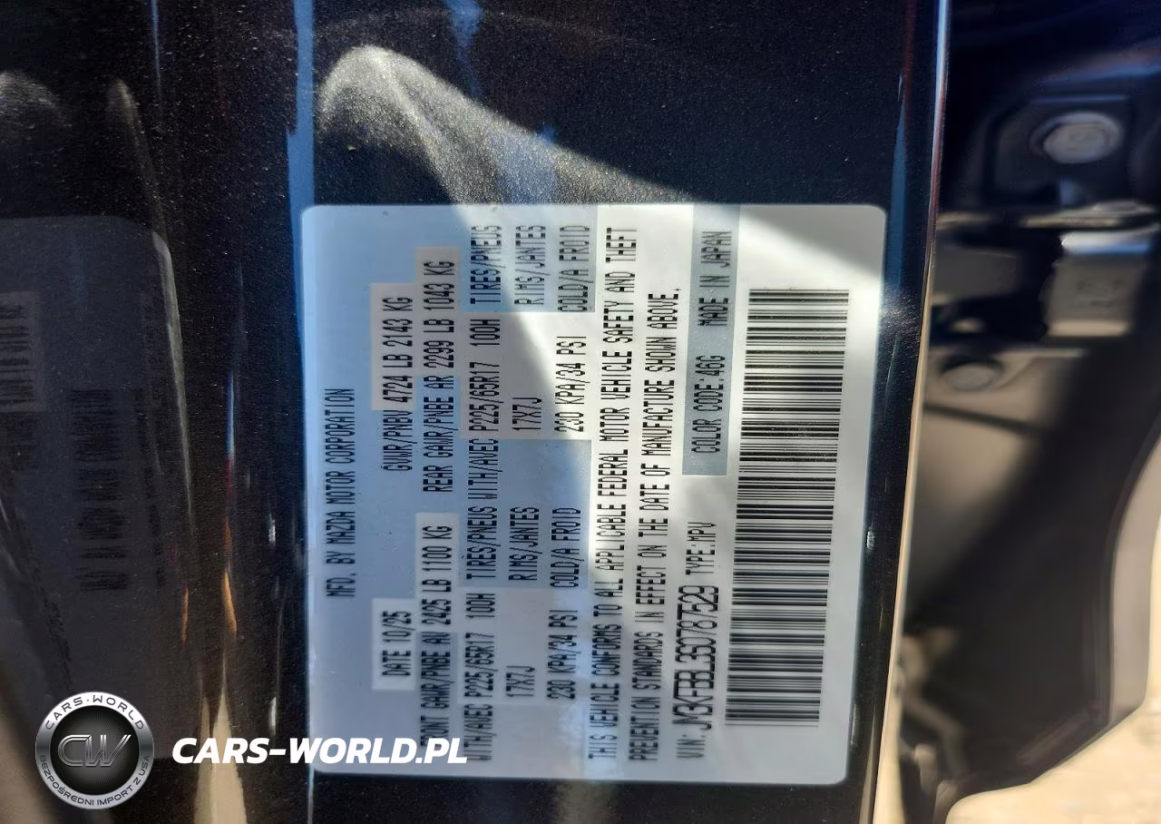 2025 Mazda Cx-5 Select VIN:JM3KFBBL3S0787529 - 12