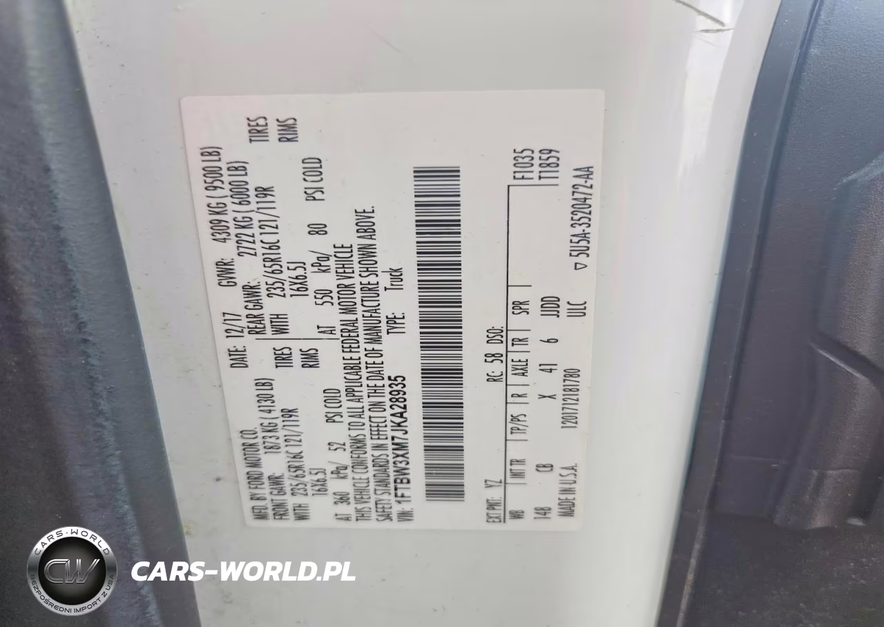 2018 Ford Transit T-350 VIN:1FTBW3XM7JKA28935 - 13