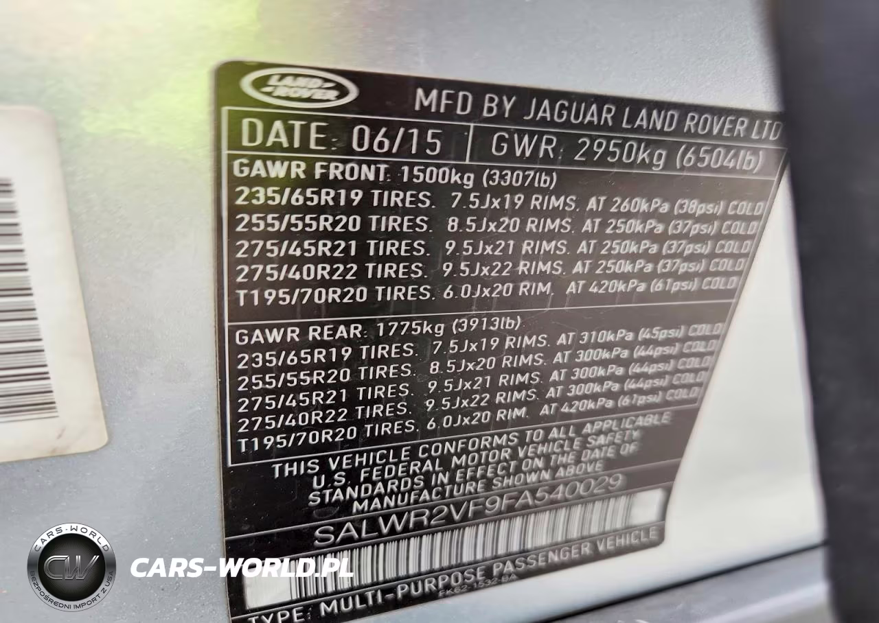 2015 Land Rover Range Rover Sport Hse VIN:SALWR2VF9FA540029 - 13