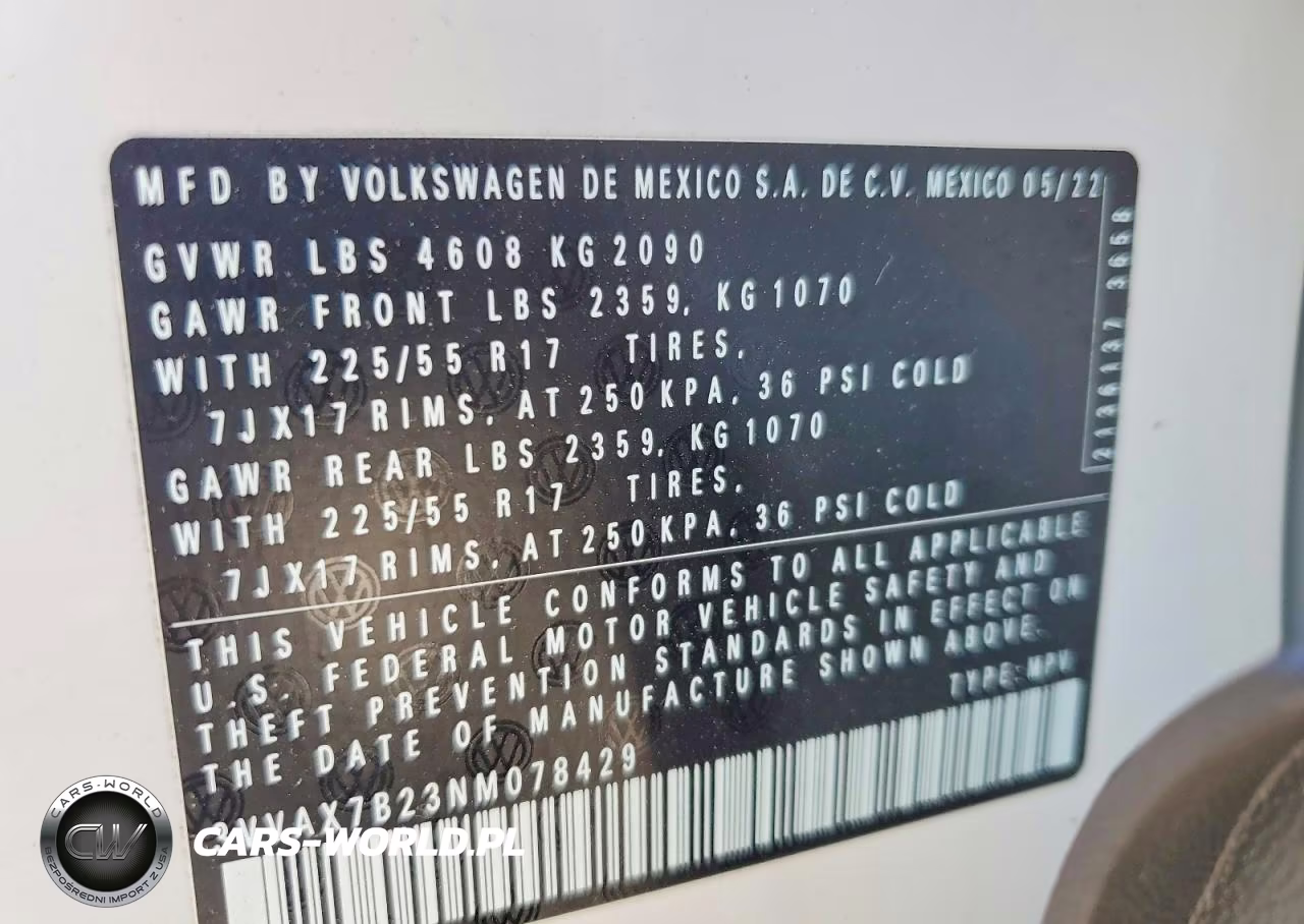 2022 Volkswagen Taos S VIN:3VVAX7B23NM078429 - 13