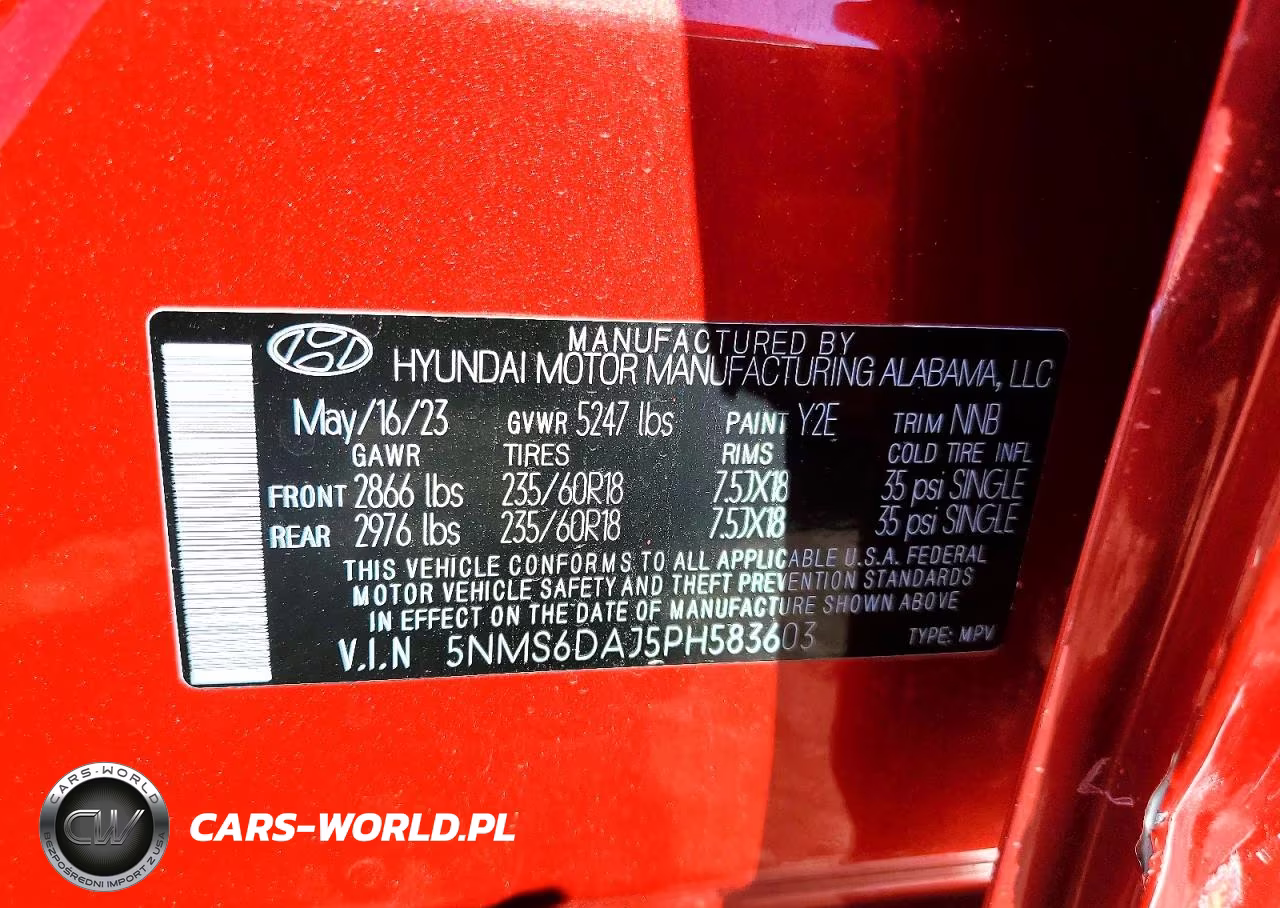 2023 Hyundai Santa Fe Xrt VIN:5NMS6DAJ5PH583603 - 13