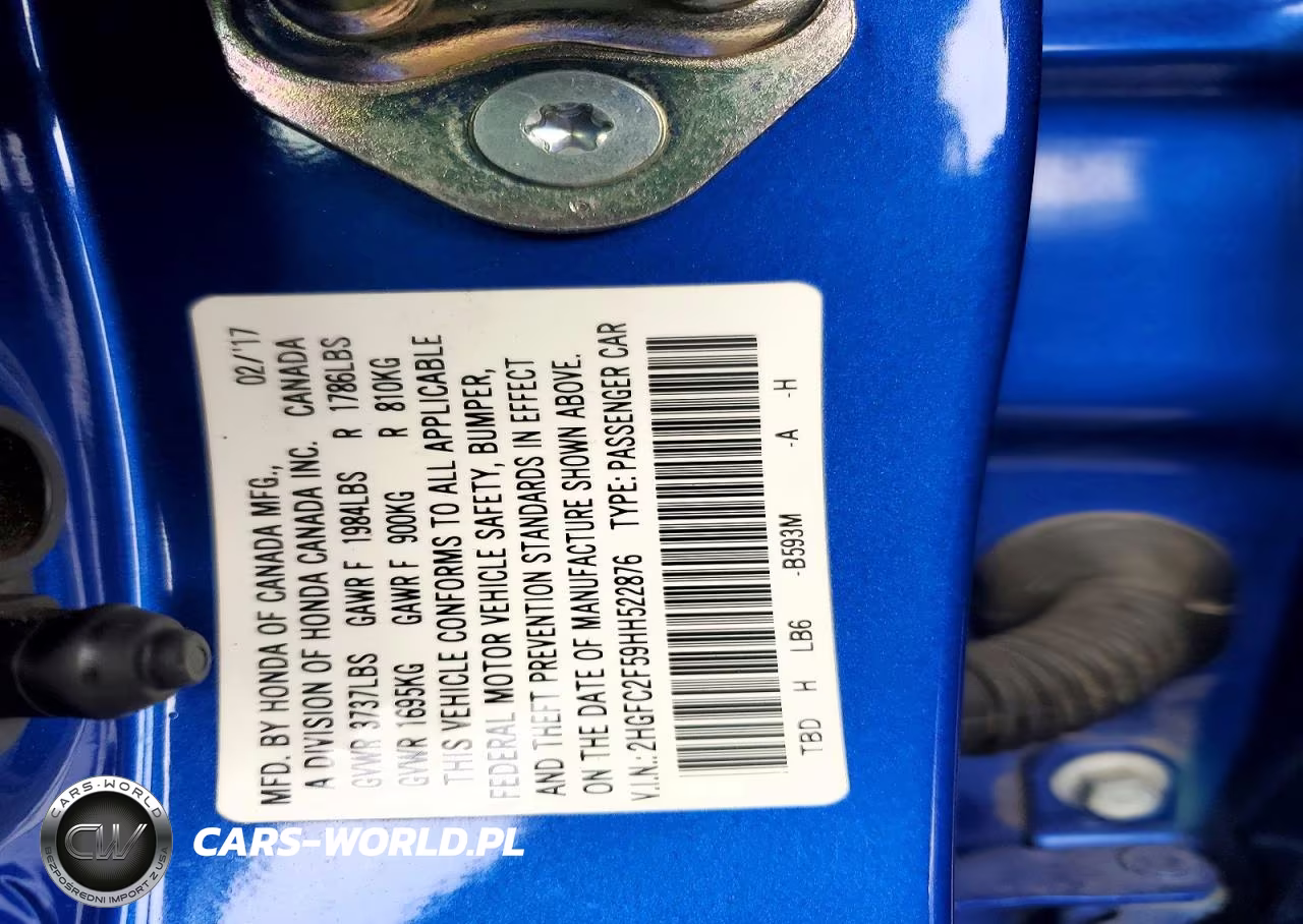 2017 Honda Civic Lx VIN:2HGFC2F59HH522876 - 12