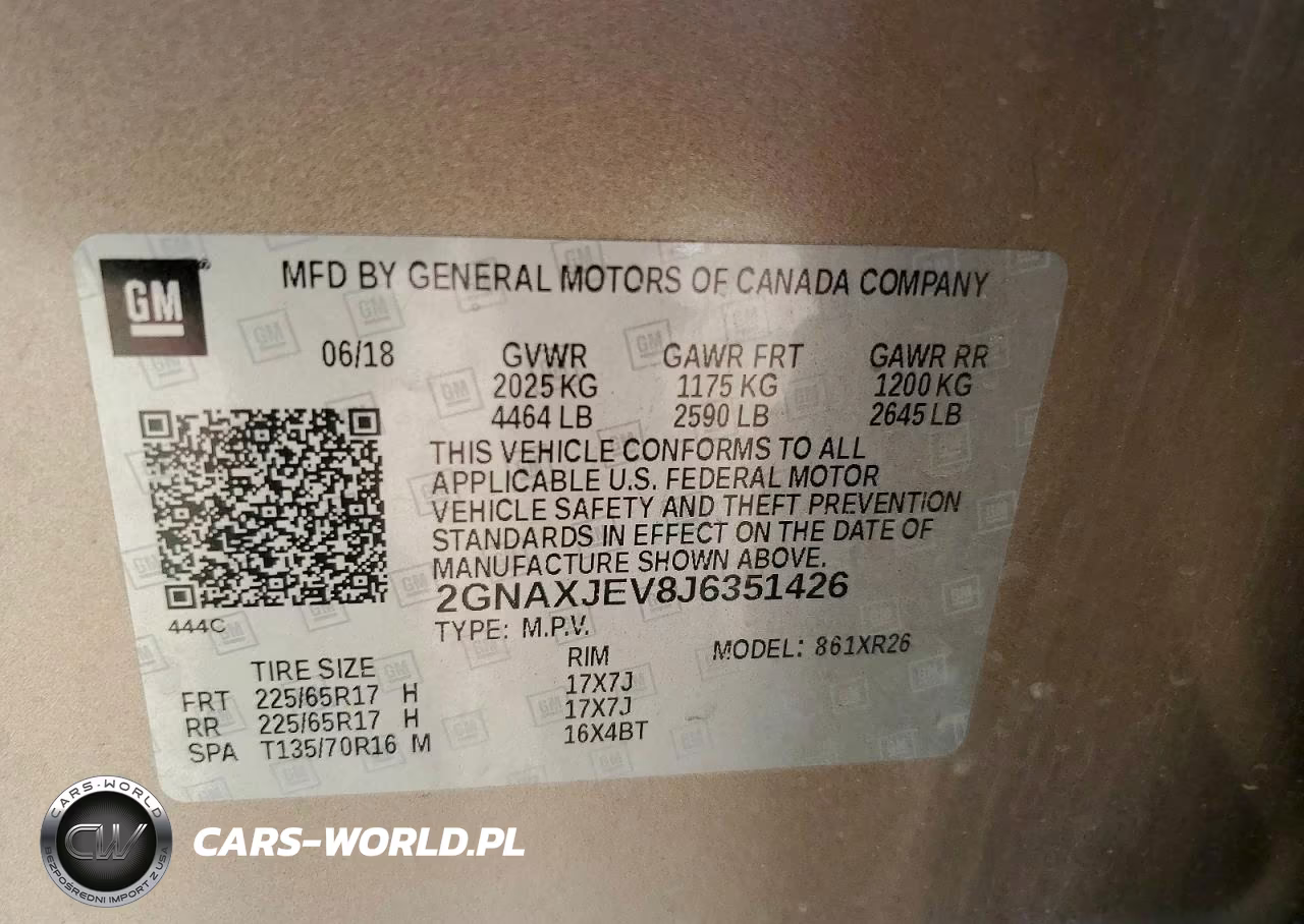 2018 Chevrolet Equinox Lt VIN:2GNAXJEV8J6351426 - 12