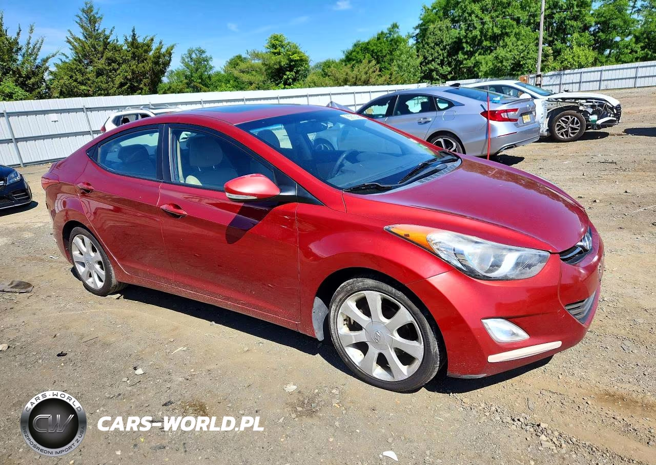 2012 Hyundai Elantra Limited VIN:KMHDH4AEXCU244856 - 4