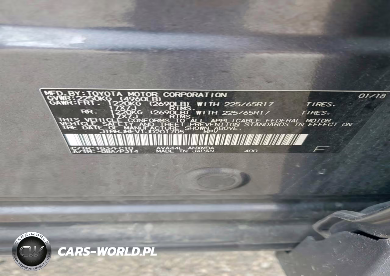 2018 Toyota Rav4 Hybrid Xle VIN:JTMRJREV1JD201705 - 13