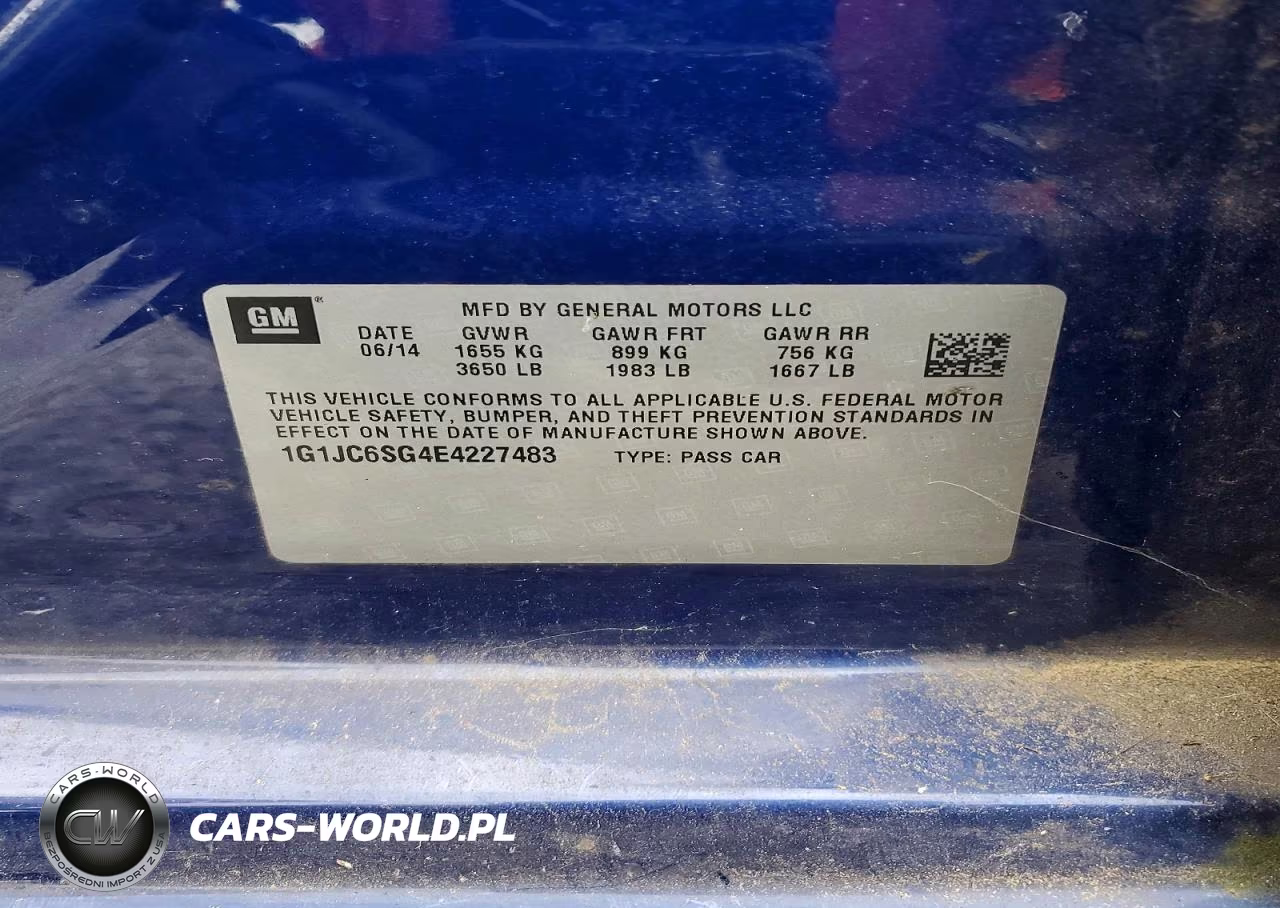 2014 Chevrolet Sonic Lt VIN:1G1JC6SG4E4227483 - 12