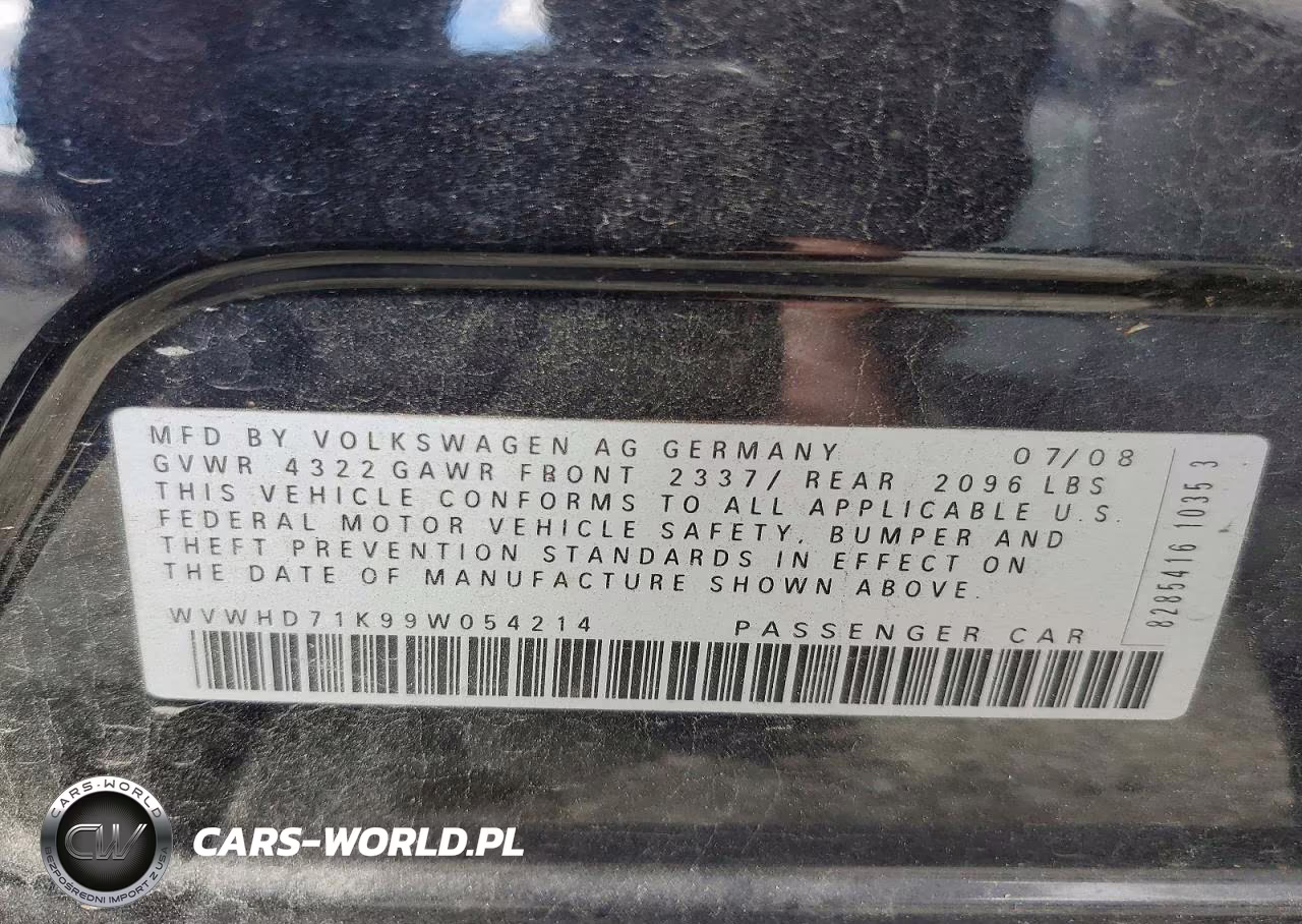 2009 Volkswagen Gti VIN:WVWHD71K99W054214 - 14