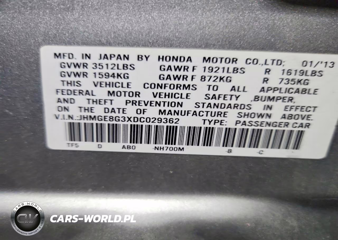 2013 Honda Fit VIN:JHMGE8G3XDC029362 - 14