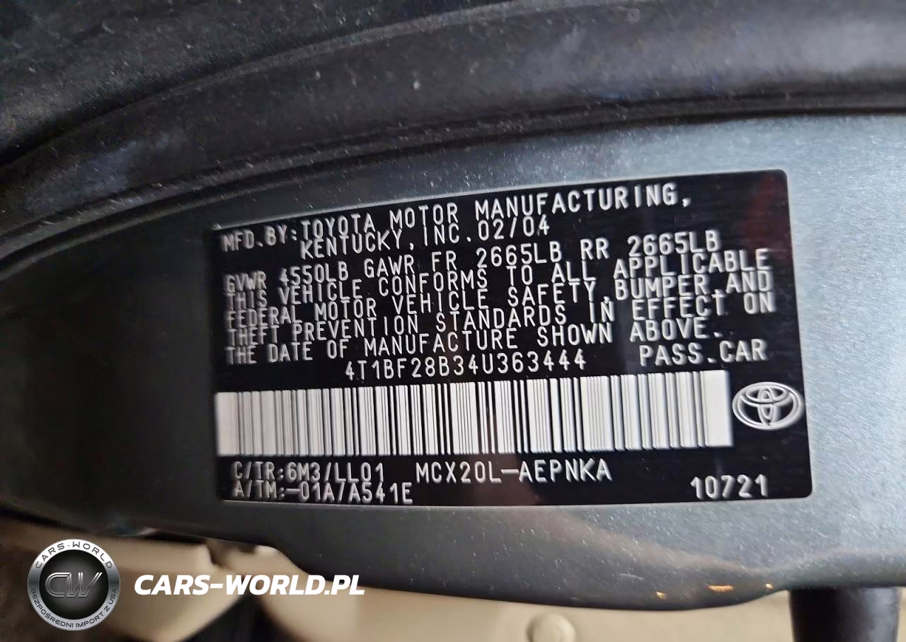 2004 Toyota Avalon Xl VIN:4T1BF28B34U363444 - 14