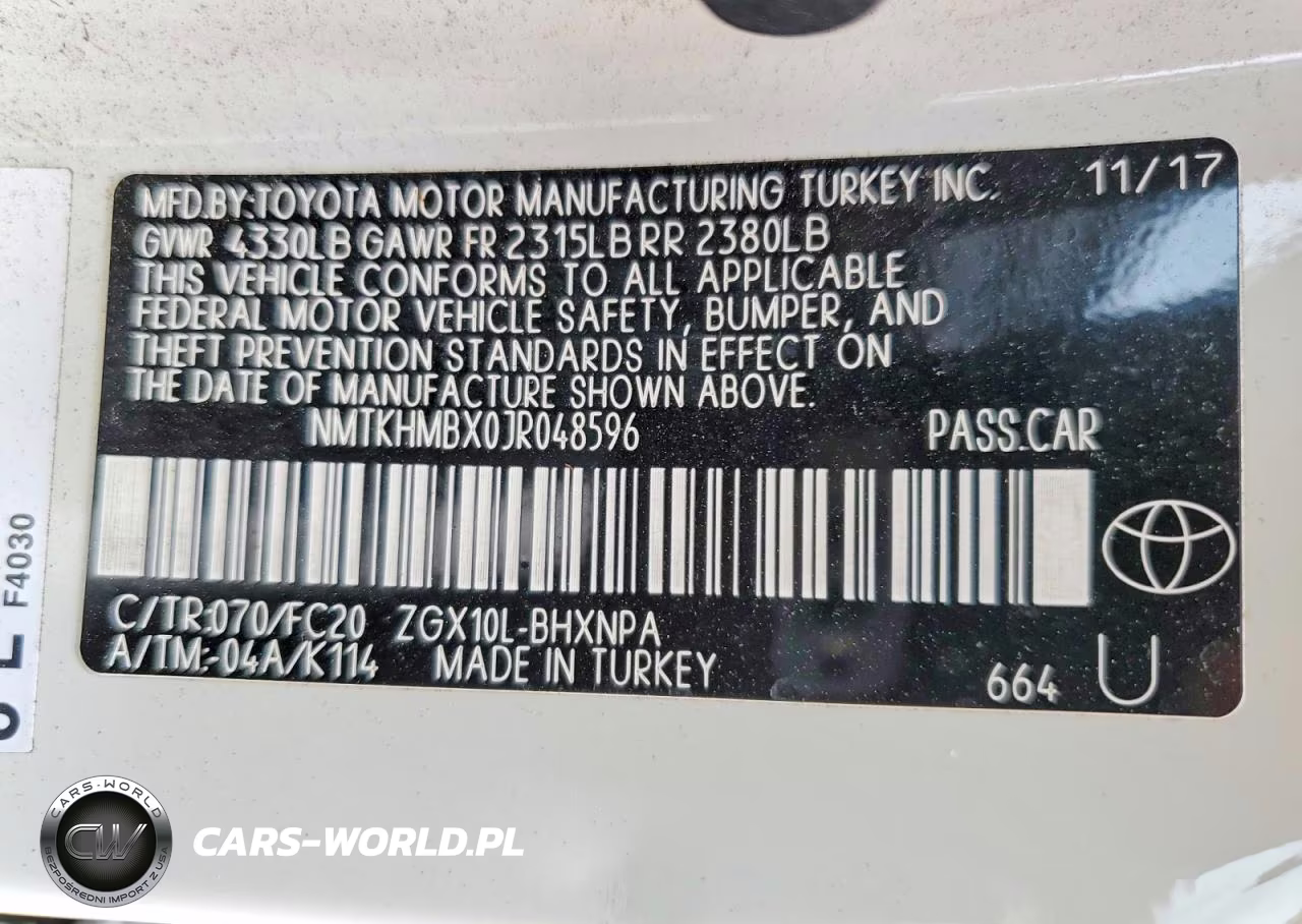 2018 Toyota C-Hr Xle VIN:NMTKHMBX0JR048596 - 13