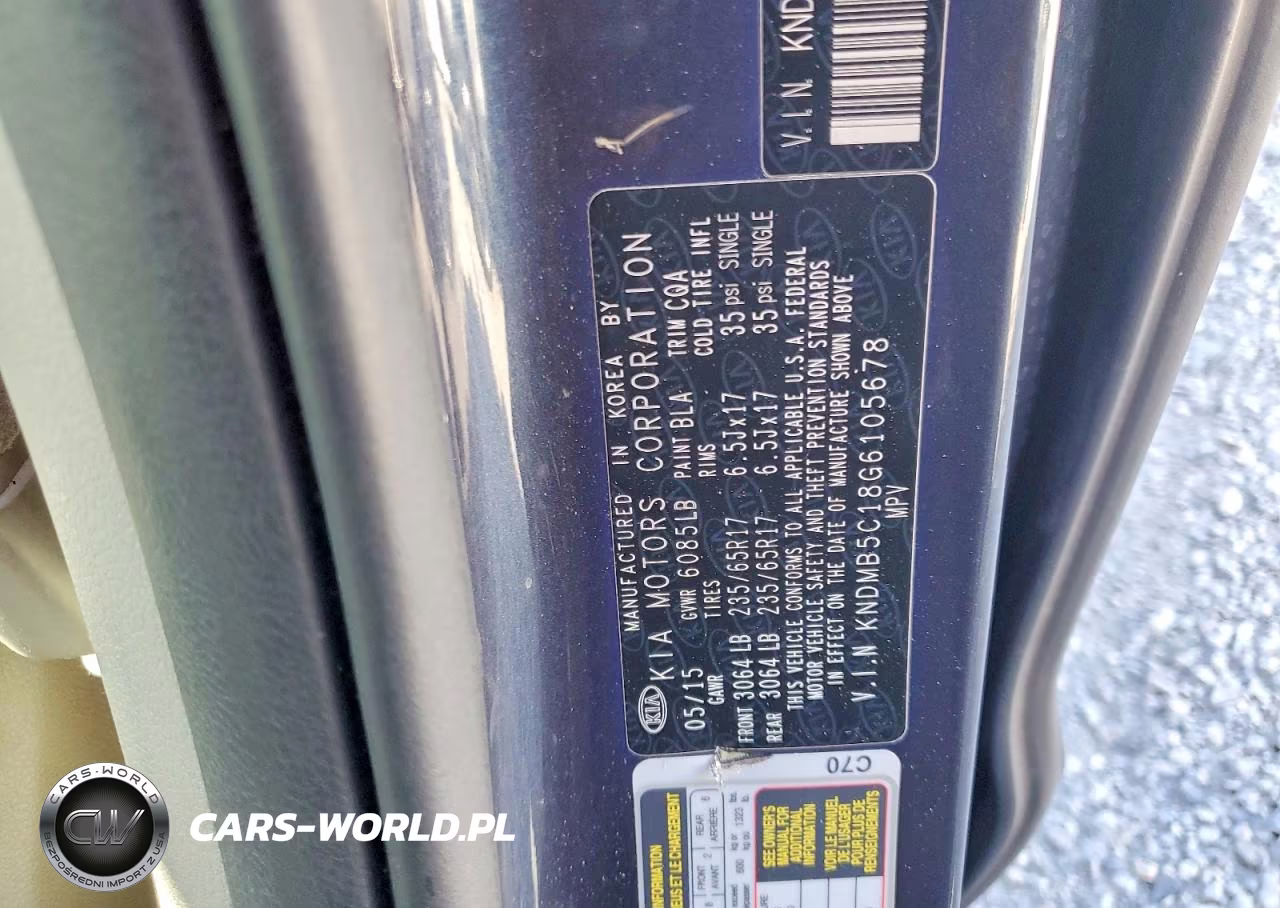 2016 Kia Sedona Lx VIN:KNDMB5C18G6105678 - 13