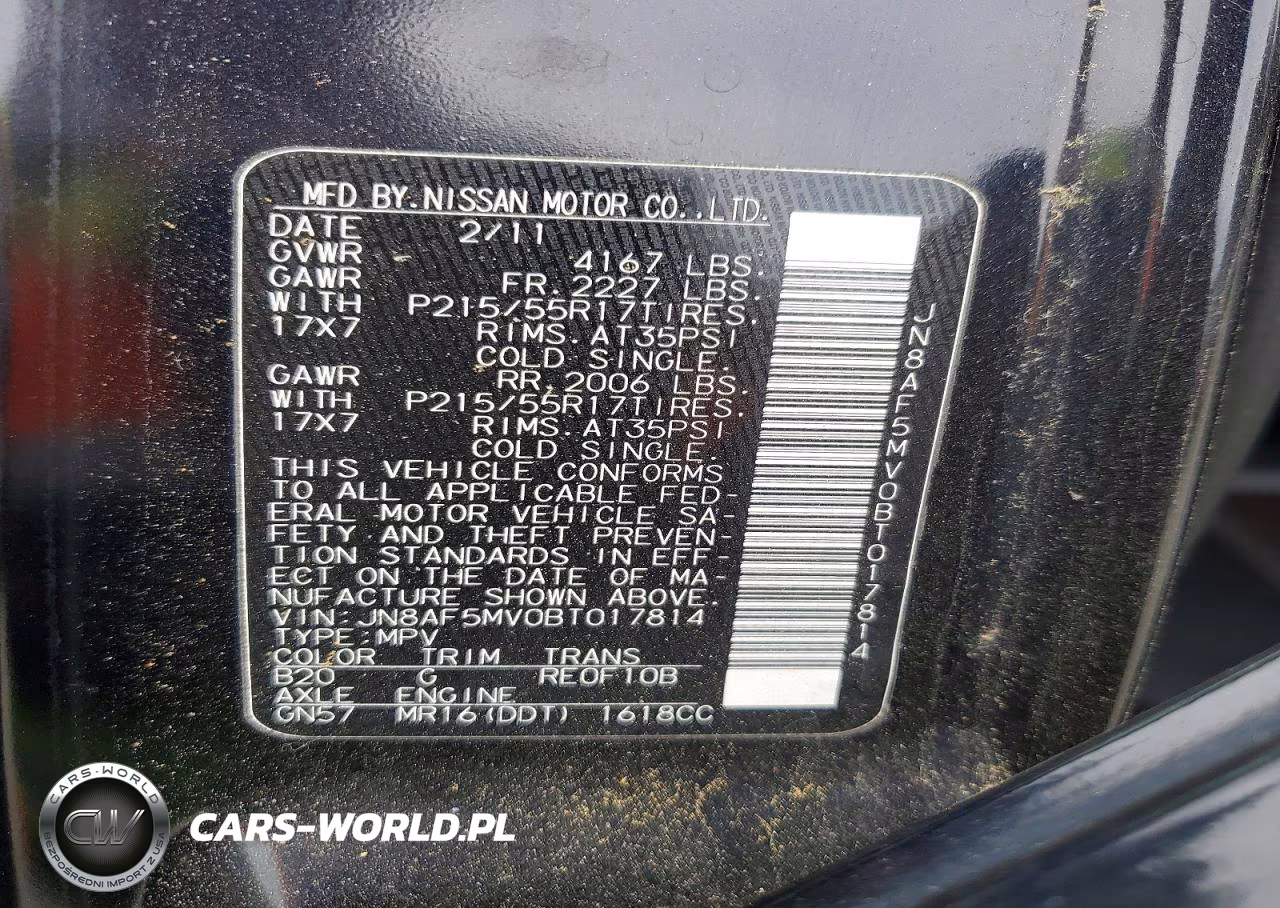 2011 Nissan Juke S VIN:JN8AF5MV0BT017814 - 13