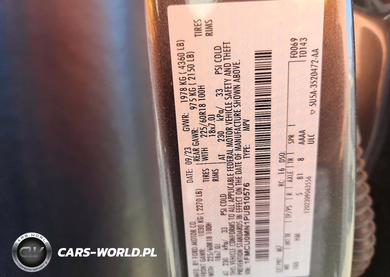 2023 Ford Escape St Line VIN:1FMCU0MN1PUB10576 - 13