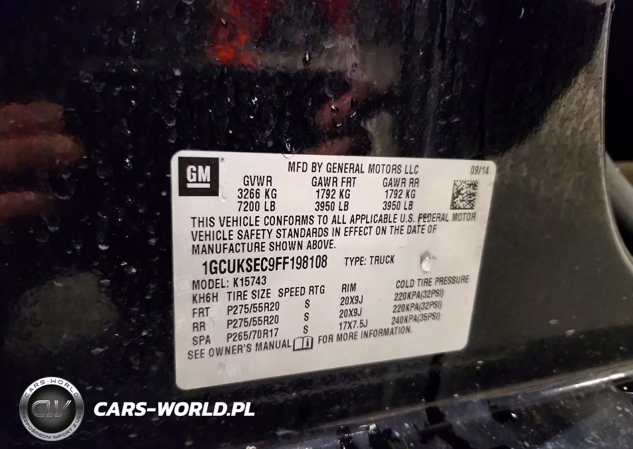 2015 Chevrolet Silverado K1500 Ltz VIN:1GCUKSEC9FF198108 - 12