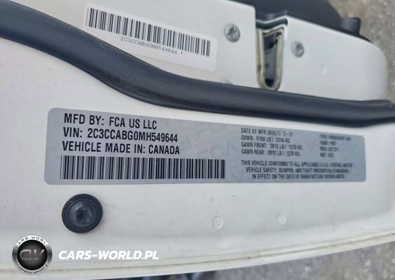 2021 Chrysler 300 S VIN:2C3CCABG0MH549644 - 12