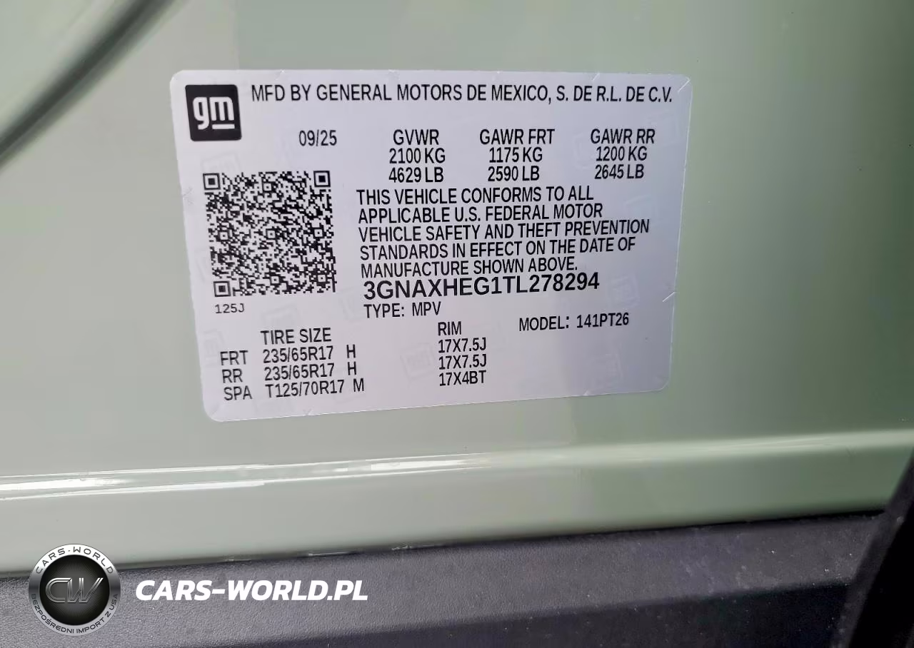 2026 Chevrolet Equinox Lt VIN:3GNAXHEG1TL278294 - 13