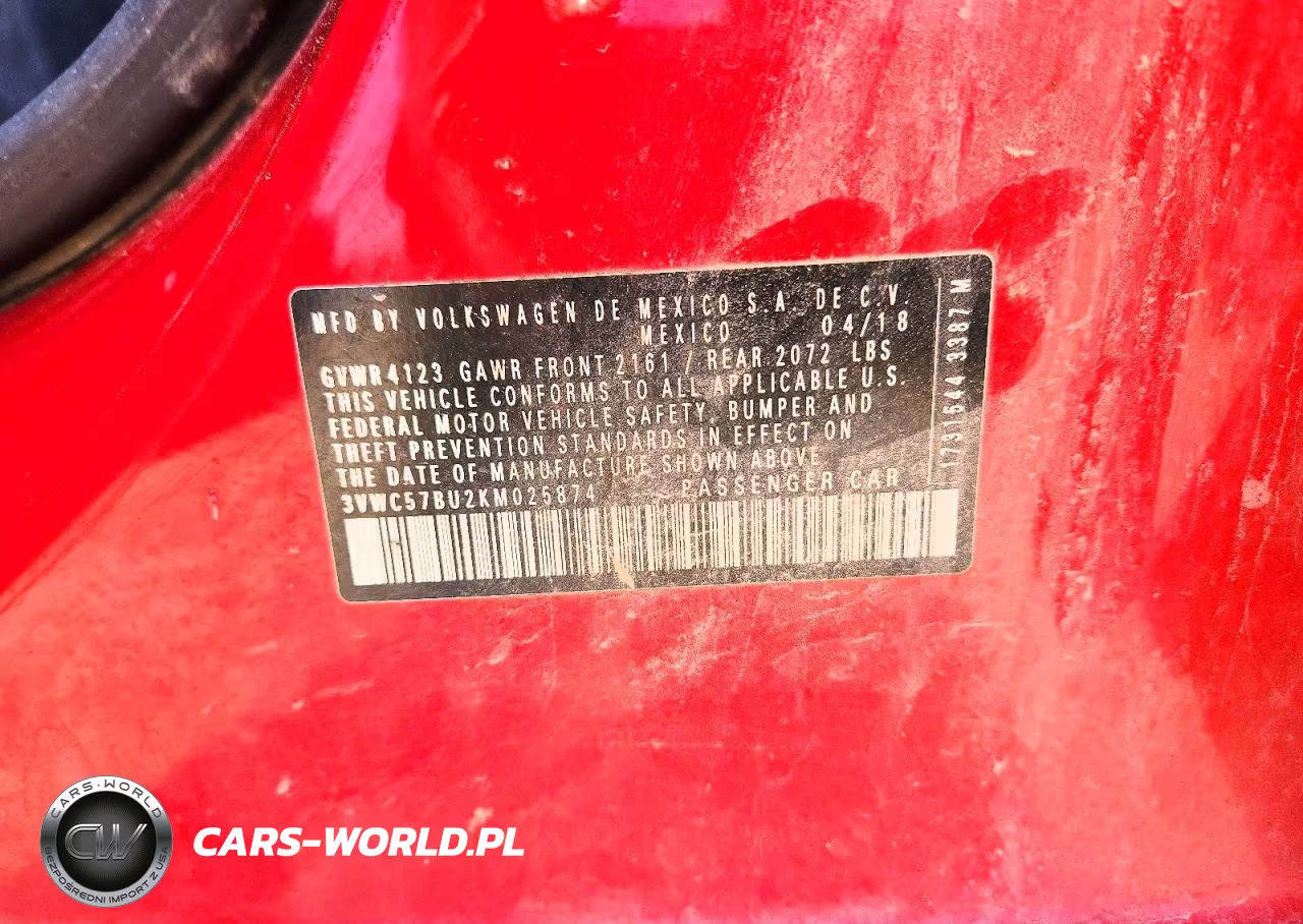 2019 Volkswagen Jetta S VIN:3VWC57BU2KM025874 - 12
