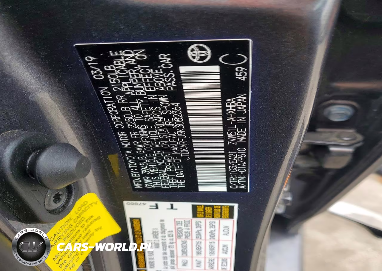 2019 Toyota Prius Limited VIN:JTDKARFU9K3082364 - 12